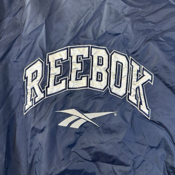 Vintage 90s Reebok Full Zip Windbreaker Jacket Size 2XL XXL Men’s Blue/White - Picture 5 of 6